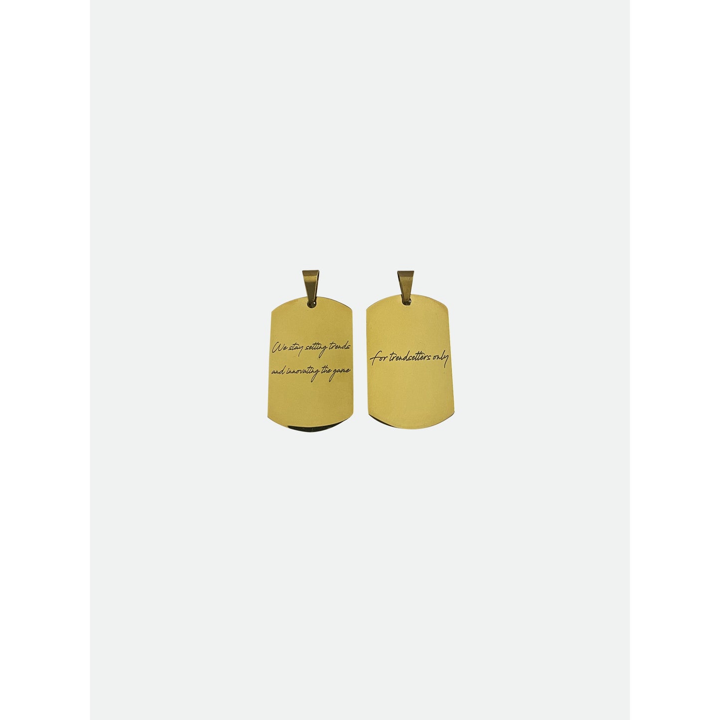 Veloury Dog Tag Pendant